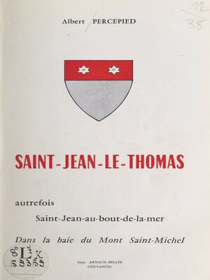 cover image of Saint-Jean-le-Thomas